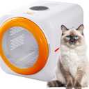 Pet Dryer Box with LED 30 Million Negative Ions&Multi-Function, 360 Efficient Automatic and Quite Box for Cats, Dogs, Smart Touch Screen Temperature Control, Safe Design for Pet Hair Dryer
