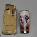 SANDJEST Elephant Tumbler 20oz Stainless Steel Insulated Coffee Travel Mug Cup for Women Girls on Birthday Christmas Mothers Day