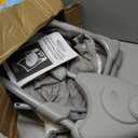 Graco Slim Spaces Compact Baby Swing, Space Saving Portable Bay Swing with Height Adjustable Legs & Soft Toys, Reign
