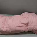 DOWNCOOL Twin Comforter Set -All Season Bedding Comforters Sets with 1 Pillow Case -2 Pieces Bed Set Down Alternative Comforter Set -Pink Twin Bedding Sets(64"x88")