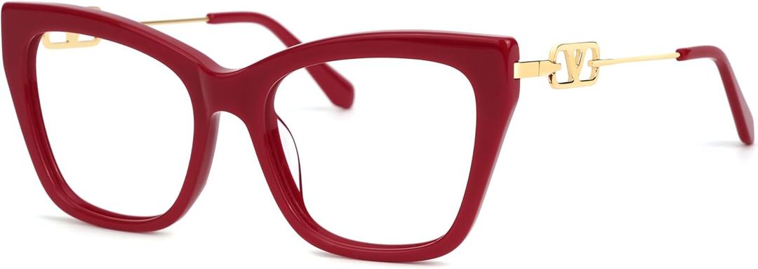 VOOGLAM Cat Eye Non Prescription Blue Light & UV400 Blocking Eyestrain Eyewear for Women in Gradient Purple Plastic Madelina