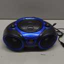 Jensen CD-490 Portable Sport Stereo CD Player with AM/FM Radio and Aux Line-in & Headphone Jack (Blue)