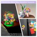 Kids Craft Kits with Light and Music, Arts and Crafts for Kids 4-6 8-12, DIY Flower Bouquets Press Kits, 4 5 6 7 8 Year Old Girl Birthday Gifts, Educational Preschool Travel Toys for Girls Boys