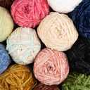 Craft County Bulky 5 Velvet Yarn Super Soft Polyester Yarn for Blankets, Home Dcor, and More!