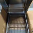 Stainless Steel Rabbit Litter Box w Hay Feeder and Litter Scoop, 19.7 x 13.8 x 7.9 Inch Large Litterboxes w Raised Grid, High Sided Kiter (X-Large)