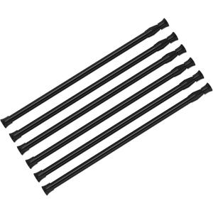 6Pack Spring Tension Curtain Rod 16-28 inch Black Adjustable Spring Rod Extendable Tension Rod For Kitchen, Bathroom, Window, Bookshelf, Closet