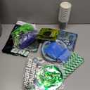 Video Game Birthday Decorations  Neon Game Tableware: Plates, Napkins, Cups, Cutlery, Cake & Cupcake Toppers, Banner, Hanging Swirls, Tablecloths, Balloons for Boy Gamer Birthday Party, Serves 24