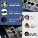 Auovo Center Console Mats Compatible with Durango Accessories 2014 2015 2016 2017 2018 2019 2020 Cup Holder Coasters Pads Car Interior Decoration(6pcs/Set, 7 Seats, Red)