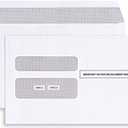 500 W2 Envelopes 2025 Self- Seal W2 Double Window Security Envelopes For W2 2-Up IRS Tax Forms from QuickBooks Online, Desktop, ADP and Other Software Box of 500 Envelopes