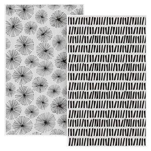 Artoid Mode Sky Party Linework Kitchen Tea Towels, 18x30 Inch Oversize Quick Dry Microfiber Cloth Dish Towels for Kitchen Drying Set of 2
