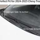 Windshield Wiper Blades Set for 2024-2025 Chevy Trax - Driver and Passenger Side Replacement