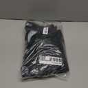 NICETOWN Black French Door Curtains for Window, 100% Blackout Thermal Insulated Window Covering for Glass Door, Front Kitchen Curtain Tie Up Shade 26W x 72L Inches Long, 1 Panel