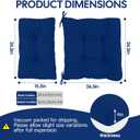 idee-home Outdoor Cushions for Patio Furniture, Couch Cushion Replacement, 26.5 X 26.5 In