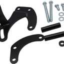 Black SWP Power Steering Pump Bracket for SBC Sb Chevy 283 305 327 350 383 400 with Short Water Pump