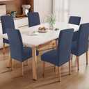 SYSLOON Waterproof Chair Covers for Dining Chairs – 2 Pack,Navy Blue | 100% Waterproof Material,Washable & Removable,Protect Against Spills,Dining Chairs