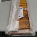 Extra Wide 26in Wooden Step Stool, Heavy Duty One Step Stool for Adults and Seniors, Holds Up to 550 lbs, Reinforced Cross Bar, Non-Skid Surface, Multipurpose Use for Kitchen, Bathroom, Bedroom (Warm Acacia)