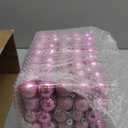 160 Pcs Christmas Balls Ornaments for Xmas Tree - Shatterproof Christmas Tree Decorations Small Hanging Ball 1.18" X 160 Pack (Pink)