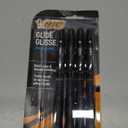 BIC Glide Bold Black Ballpoint Pens, Bold Point (1.6mm), 4-Count Pack, Retractable Ballpoint Pens With Comfortable Full Grip