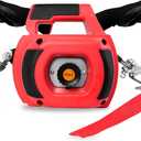 Portable Drill Winch, 1500LB Capacity Hand Winch with 40FT Steel Cable, 360 Swivel Hook, Powered by Cordless Drill for ATV UTV Trailer Loading, Lawn Tractor Pulling, Heavy Lifting & Dragging