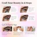 DIY Lash Extensions Kit 280PCS Individual Lashes Clusters,9-16mm MIX 30D Fluffy and Natural False Eyelashes,Wispy and Volumn,with Lash Bond and Seal,Tweezers,Glue Remover,Easy Use At Home