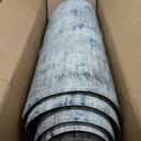 DEXI Kitchen Floor Mats Cushioned Anti Fatigue, 23x86 Long Wide Standing Comfort Runner Rug, Waterproof Retro Floral Memory Foam Padded for Front Sink Laundry, Blue