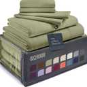 BELADOR Silky Soft King Sheet Set - Luxury 6 Piece Bed Sheets (Sage, Full)