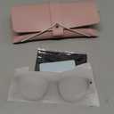 miyya Blue Light Blocking Glasses Women, Fashion Round Transparent Anti Blue Light Glasses with Anti Eyestrain & UV Glare