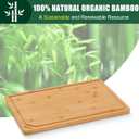 Homaxy Extra Large Organic Bamboo Cutting Boards for Kitchen, 18"x12" Wooden XL Cutting Board with Juice Groove and Handles, Charcuterie Butcher Block Wood Serving & Chopping Board - Pre Oiled