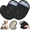 2 Pack Pet Hair Removal Glove for Cats & Dogs, 2025 New Upgrade Efficient Grooming Gloves for Pet Hair, Cat Grooming Gloves for Hair Removal