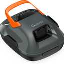 Cordless Robotic Pool Cleaner, Lasts 90 Min, Automatic Vacuum for Above-Ground Pools up to 860 Sq.ft, Portable, Self-Parking, Orange