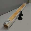 Wooden Handrail with Black Mounting Brackets, Hand Railings for Stairs Indoor Outdoor, Sturdy Safety Wall Mount Support, Non-Slip Staircase Handrail for Home Garden Corridor, Non-Slip Grip-36inch