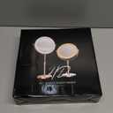 Makeup Mirror with Lights, 5000 mAh Rechargeable Double Sided Magnifying Vanity Mirror with 3 Colors, 1x/20x, 360 Rotation , Brightness Adjustable Magnification Lighted Makeup Mirror, Women Gift (Rose Gold)