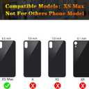 Back Cover Glass Replacement Compatible with iPhone Xs Max 6.5" + Professional Tools (Gold)