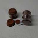 Bed Risers, Furniture Risers (Set of 8-Height 1") Can be Adjusted to 2'' 3''or 4'', Lifts Furniture Risers, Solid Natural Wood Risers, Non-Slip Recessed Hole (Light Brown Color)