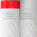 VOLO Hero Luna Gray Hair Towel - Ultra Soft, Quick Drying, Anti Frizz, Large Size, USA Made