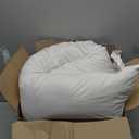 DOWNCOOL Large Body Pillow Insert- Breathable Full Body Pillow for Side Sleeper - Soft Long Bed Pillow for Adults - 20 x 54 inch (White)