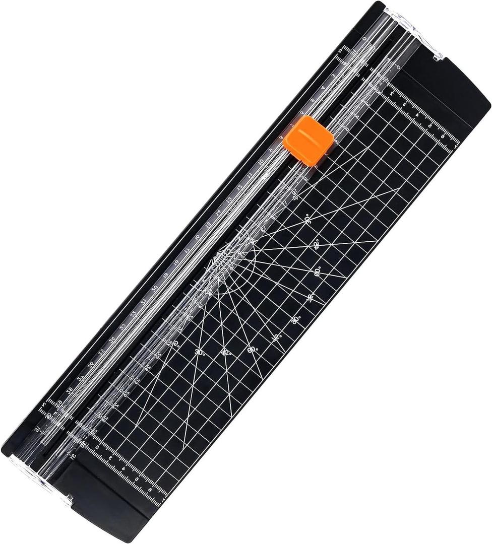 Paper Cutter,Paper Shredder,Paper Cutter Slider with Ruler,A4 Cardboard Cutter,Office School Classroom Teacher Scrapbook Supplies,File Organizer Accessories,Cardstock Wrapping Paper Trimmer