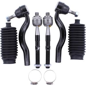 MOTOKU Front Inner and Outer Tie Rod Ends with Boot for Jeep Grand Cherokee Dodge Durango 2011-2015