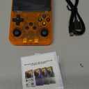 R40S PRO Retro Gaming Console, 30000+ HD Games Handheld Game Console, 3800mAh Rechargeable Mini Retro Video Console with 256GB TF Card, Portable Pocket Arcade Orange