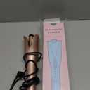 Automatic Curling Iron, 1Inch Rotating Ceramic Curling Wand w/Timer & 4 Temps, Dual Voltage Hair Curler for Fast Heating, Lasting Curls & Auto Shut-Off