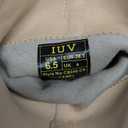 IUV Suede Cowboy Boots For Women Chunky Heel Pointed Toe Cowgirl Boots Mid Calf Western Embroidery fall Boot (6.5, Camel)