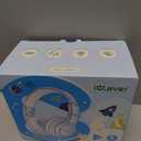 iClever BTH12 Kids Bluetooth Headphones,Colorful LED Lights,74/85dBA Safe Volume,85H Playtime,Bluetooth 5.2,Over Ear Headphones Built-in Mic for iPad/Tablet/Airplane,Blossom Pink