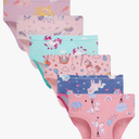 Boboking Soft Cotton Underwear Toddler Girls'Briefs Soft Undies Size 5