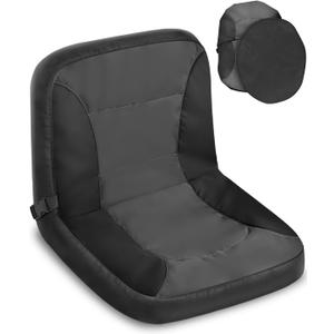 PACETAP Riding Lawn Mower Seat Cover with Waterproof Cover, Durable Polyester Universal Lawn Mower Seat Cover Compatible with John Deere, for Craftsman, for Cub Cadet, for Kubota (Medium) (Dark Gray)
