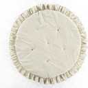 Lush Decor Baby Round Ruffle Play Mat, 36" Diameter, Neutral