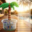Inflatable Palm Tree Cooler 60" Inflatable Pool Party Bar Inflatable Serving Bars Cooler Bar Ice Buffet Serving Trays Keep Food Drinks Salad Cool Party Decorations for BBQ Picnic Beach