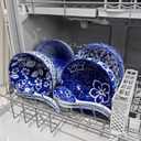 Japanese Ceramic Bowls Set of 6, 28 Oz Large Asian Porcalain Ramen Soup Salad Cereal Noodle Bowl with 6 Spoons, Deep Bowl for Kitchen Decor and Housewarming Gift, Dishwasher & Microwave Safe