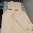 Pretty Garden Women's 2 Piece Maxi Skirt Sets Casual Summer Knit Cropped Tank Top High Waisted Long Skirts Outfit XL