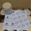 SHOWIN Thick Candle Jars for Making Candles 12 Pcs, 7 OZ Empty Jars with Wood Lids for Candle Making, Sample Container, Frosted White