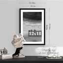 PEALSN 12x18 Picture Frame Set of 2, Display Pictures 11 x 17 with Mat or 12 x 18 without Mat for Wall Mounting Display, Poster Frames, Black